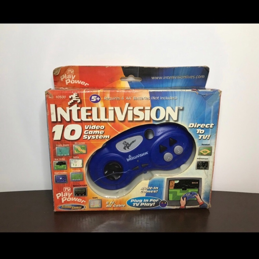 👀Intellivision 10 Game Video System TV Power Play Plug In Techno Vintage.LN